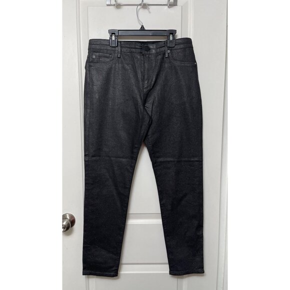 New AG Adriano Goldschmied Farrah Skinny Ankle in Black Luminous Size 29 - Picture 5 of 14